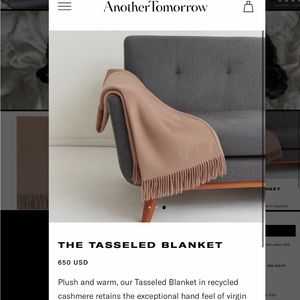 BNWOT ANOTHER TOMORROW CASHMERE BLANKET